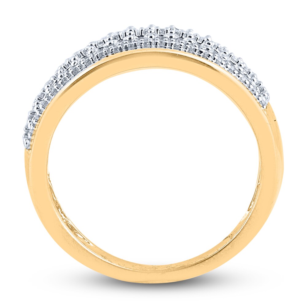 Diamond 5-Row Anniversary Band 1/2 ct tw Round 14K Yellow Gold PtWYpPRu