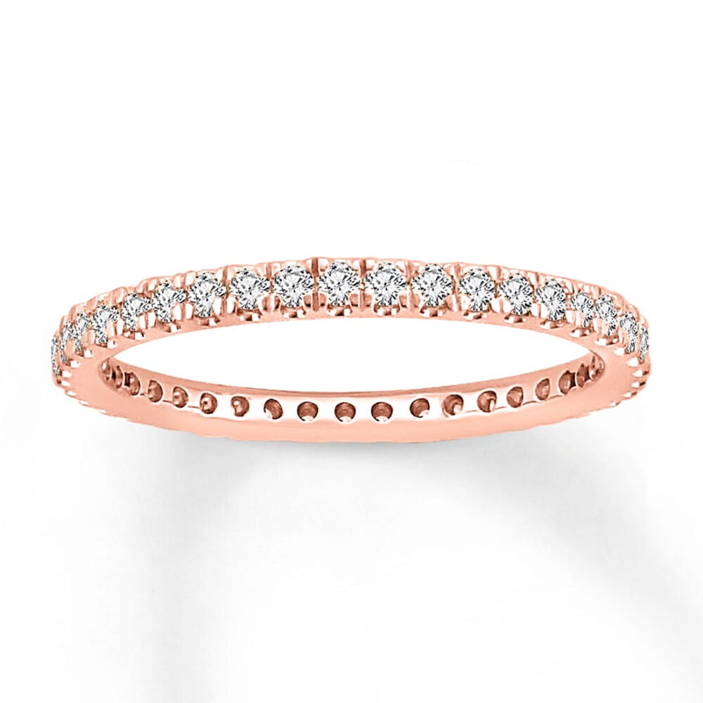 Diamond Eternity Band 1/2 ct tw Round-cut 14K Rose Gold Pv9kQbc5 [Pv9kQbc5]