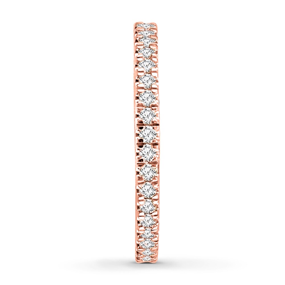 Diamond Eternity Band 1/2 ct tw Round-cut 14K Rose Gold Pv9kQbc5