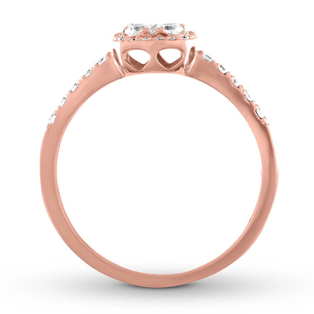 Diamond Ring 1/2 ct tw Round 14K Rose Gold QAaDaESy