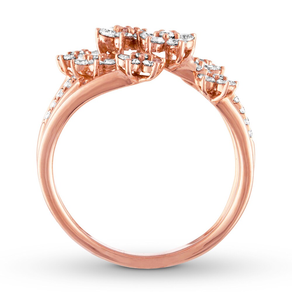 Diamond Star Ring 3/4 ct tw Round 14K Rose Gold QEqpVqcN