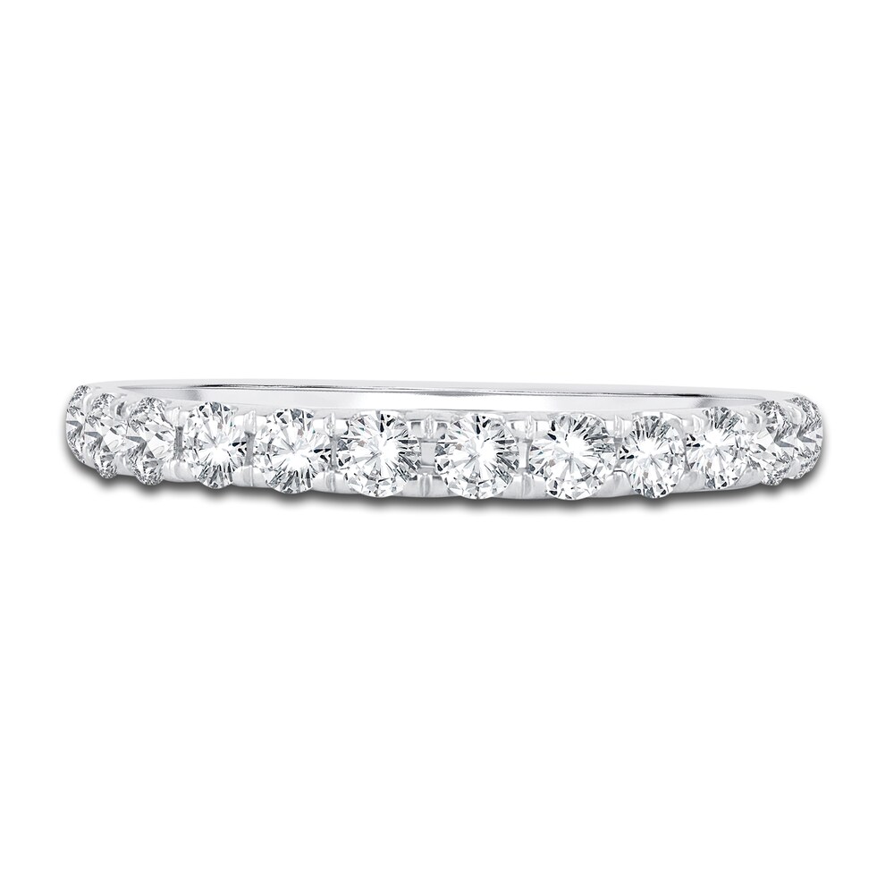 Diamond Wedding Band 1/2 ct tw Round 14K White Gold QTP5e0cM