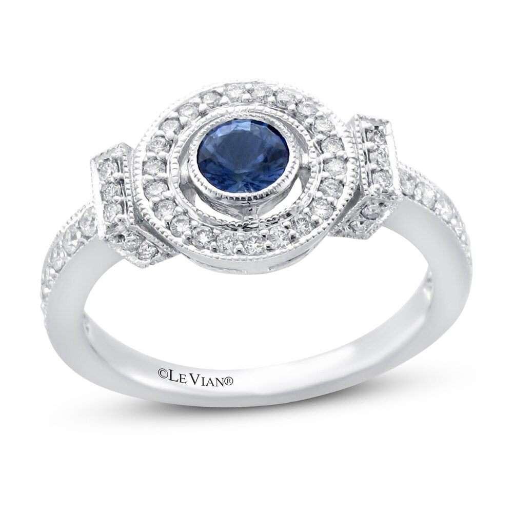 Le Vian Sapphire Ring 3/8 ct tw Diamonds 14K Vanilla Gold QXEAEqXK