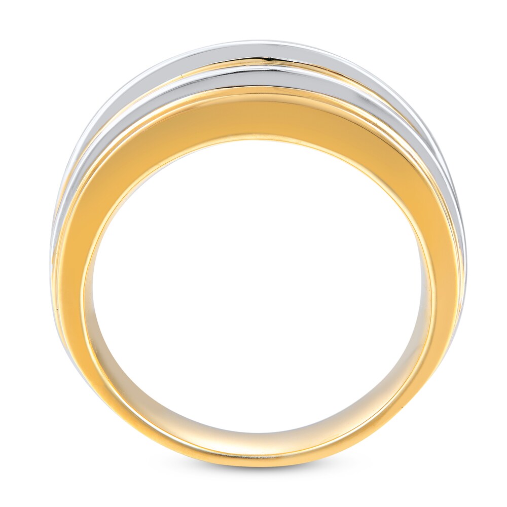 Diamond Ring 1 ct tw Round 10K Two-Tone Gold QxDeIYLQ