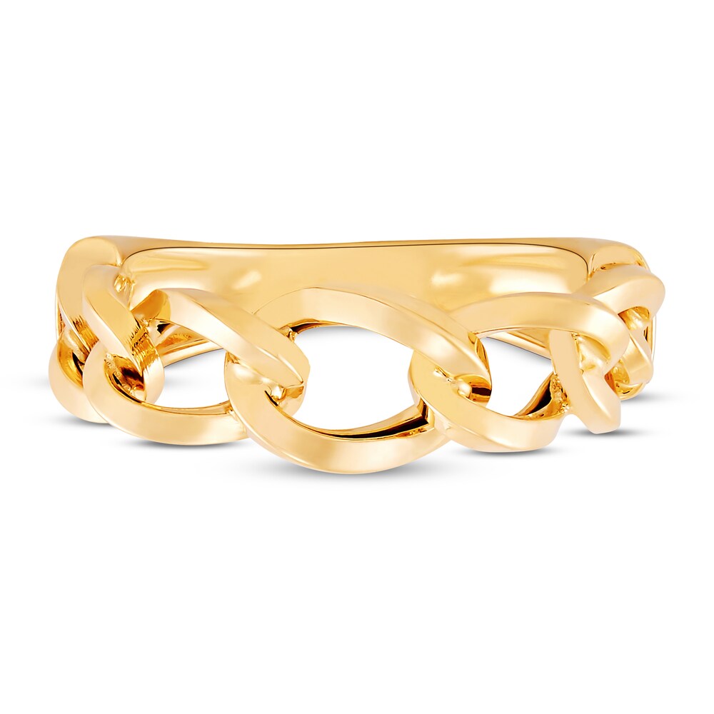 Italia D\'Oro Chain Link Ring 14K Yellow Gold RUlcURu9