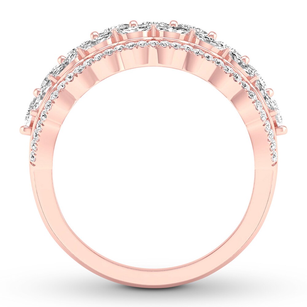 Diamond Anniversary Band 1-1/4 carats tw 14K Rose Gold RbL2PwDn