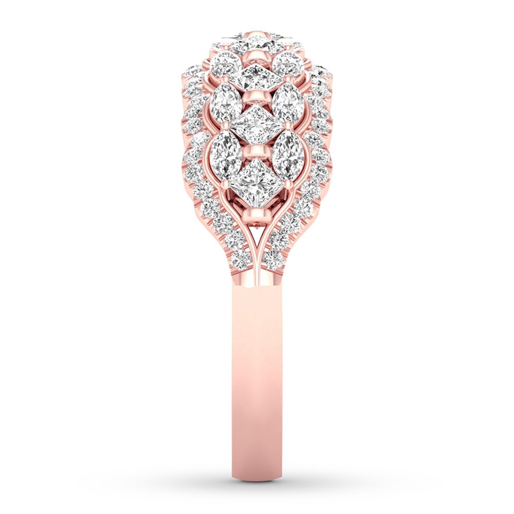 Diamond Anniversary Band 1-1/4 carats tw 14K Rose Gold RbL2PwDn