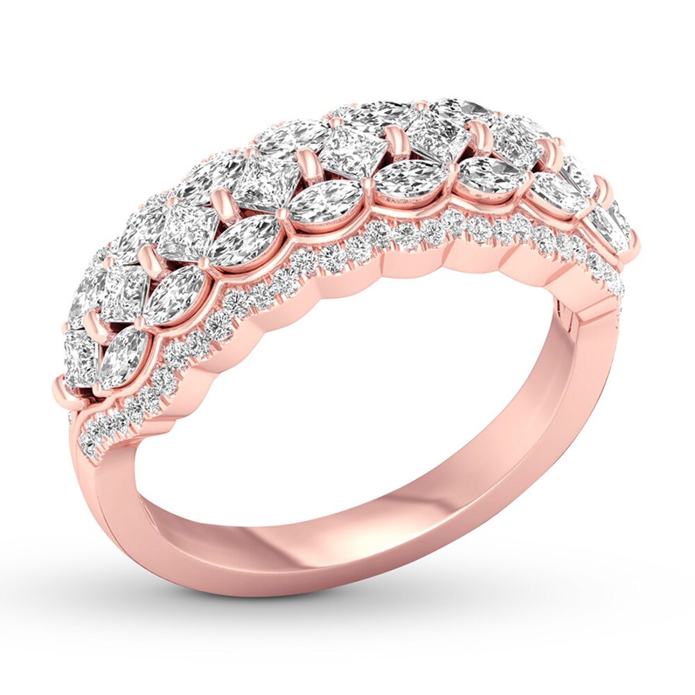 Diamond Anniversary Band 1-1/4 carats tw 14K Rose Gold RbL2PwDn