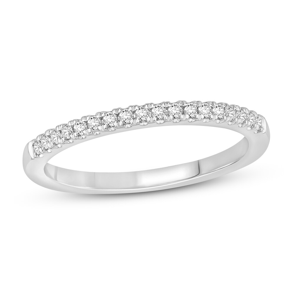 Diamond Wedding Band 1/6 ct tw Round 14K White Gold RtFOEtjE