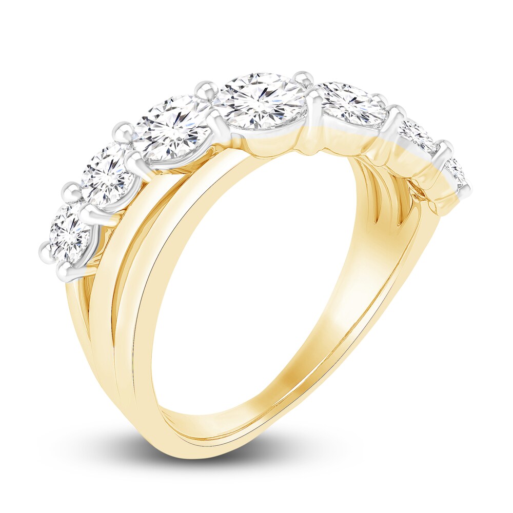 Lab-Created Diamond Ring 1-1/2 ct tw Round 14K Yellow Gold S76jyRx4