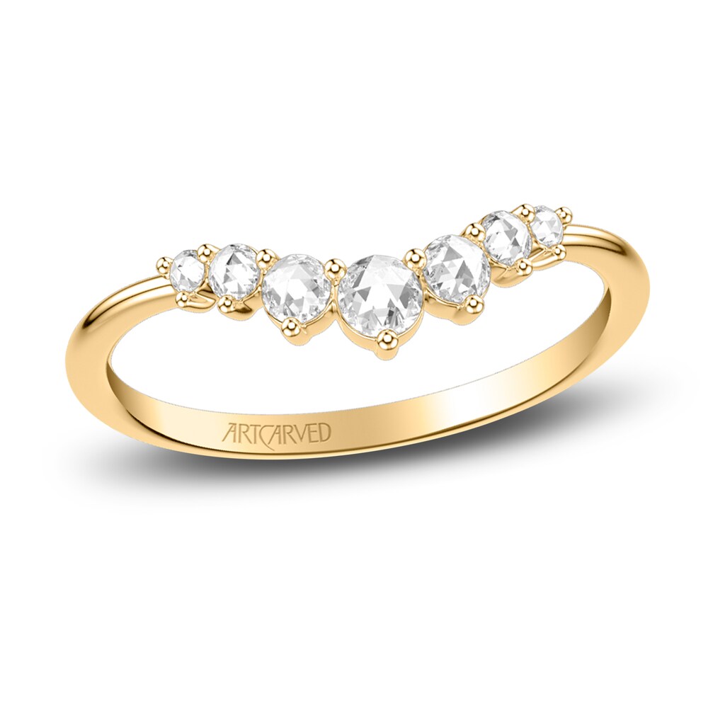 ArtCarved Rose-Cut Diamond Anniversary Band 1/5 ct tw 14K Yellow Gold SCv0Dm0v [SCv0Dm0v]