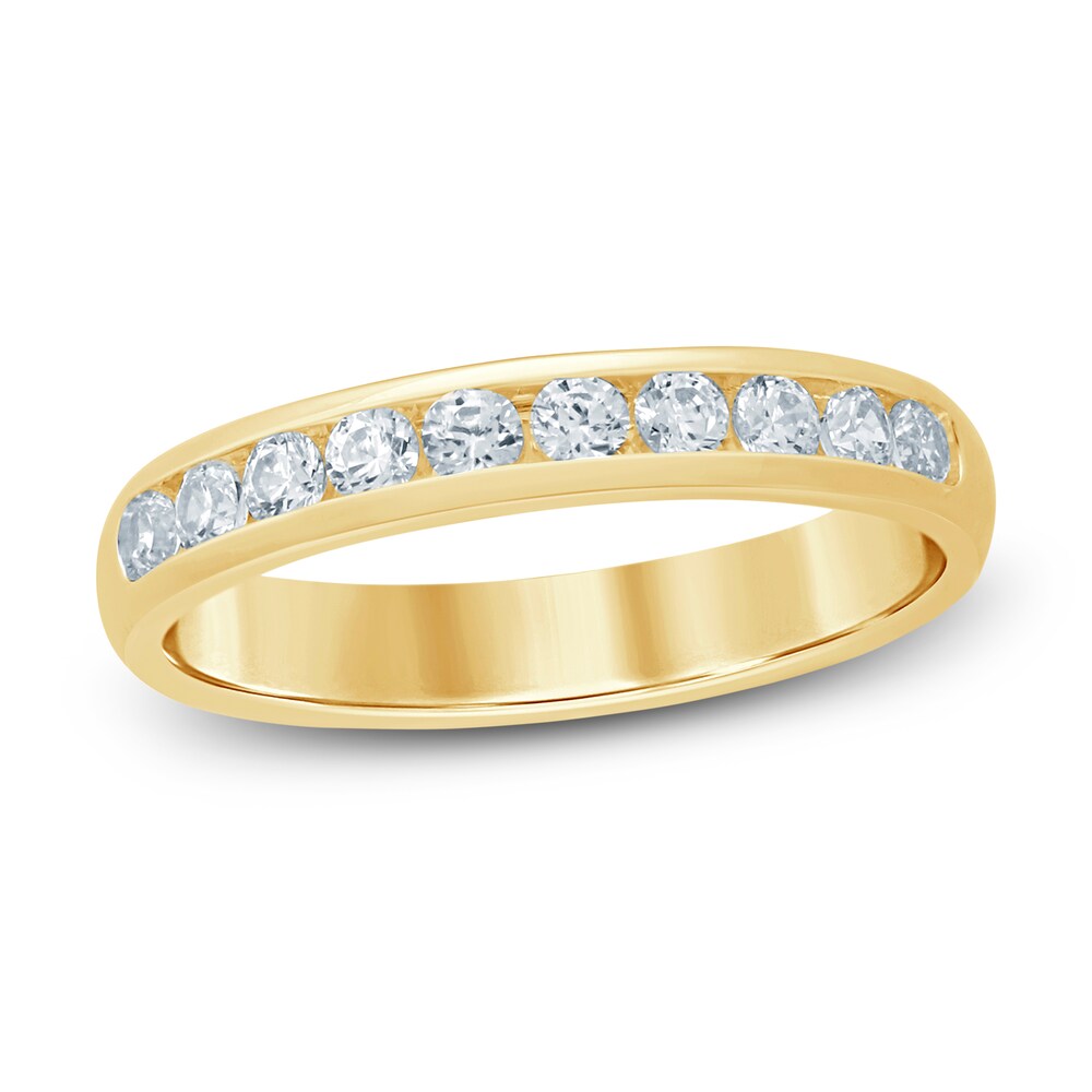 Diamond Anniversary Band 1/2 ct tw Round 14K Yellow Gold (SI/2) SMv92BR5 [SMv92BR5]