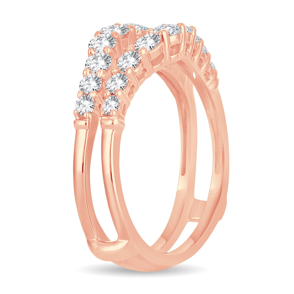 Diamond Enhancer Ring 1 ct tw Round 14K Rose Gold SRm8umCa