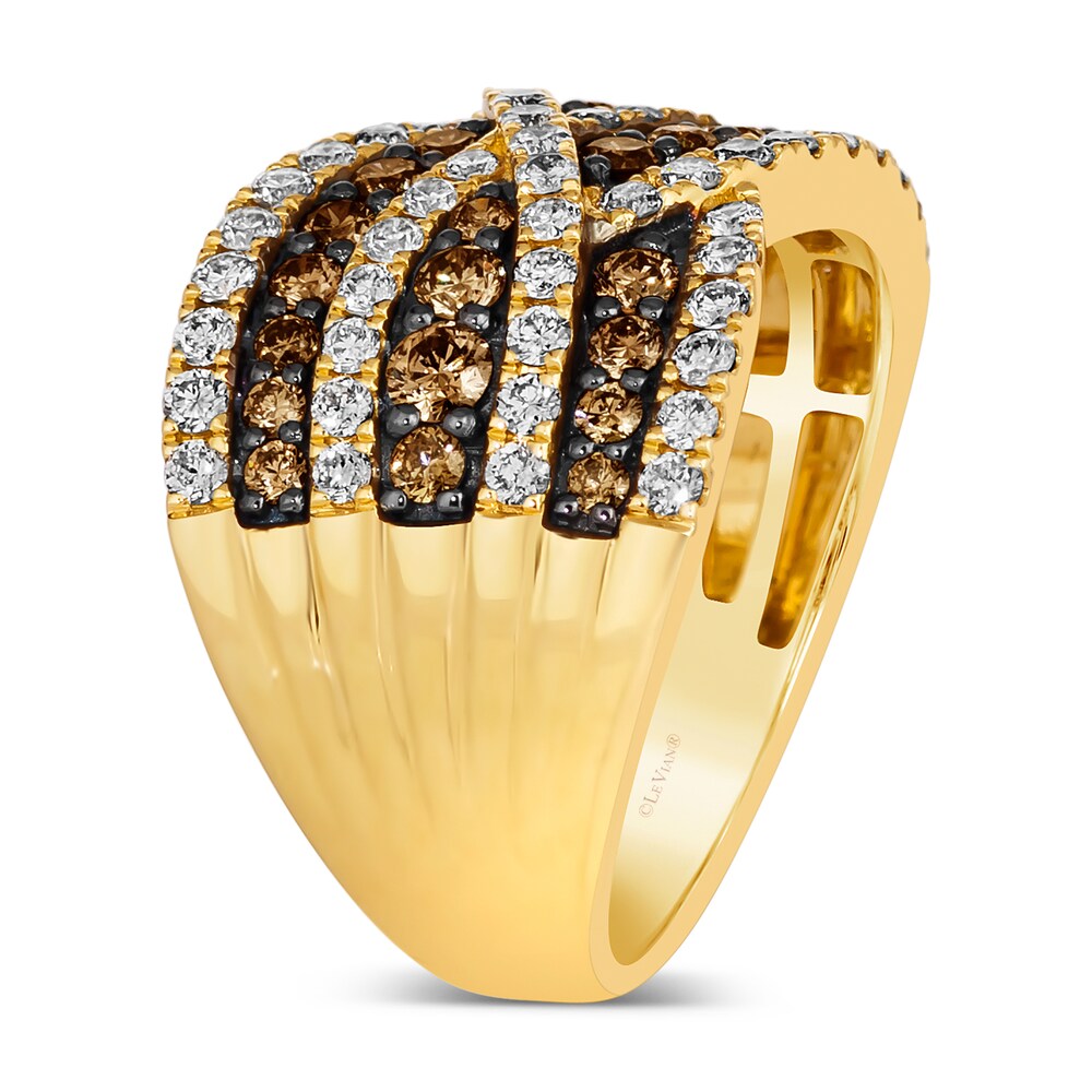 Le Vian Wrapped In Chocolate Diamond Ring 1-7/8 ct tw Round 14K Honey Gold SmFQoWZt