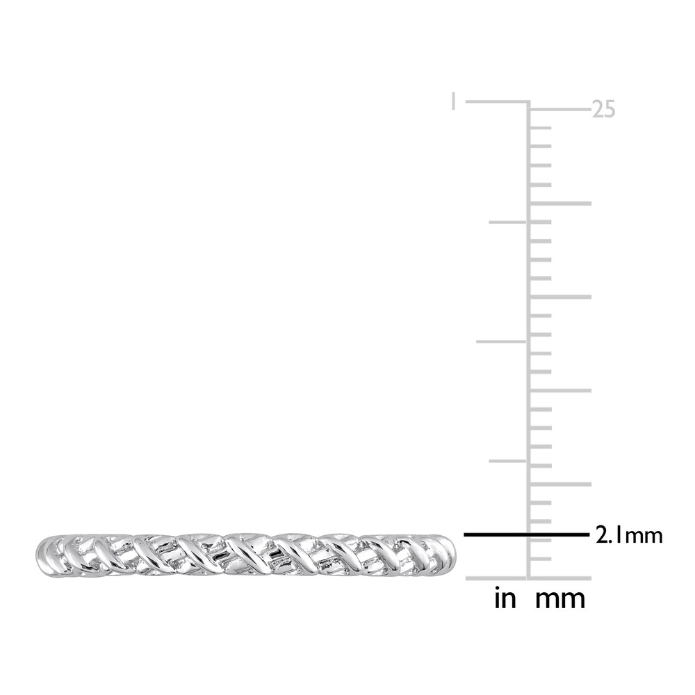 Y-Knot Wedding Band 14K White Gold 2.1mm Sqdjo4nL