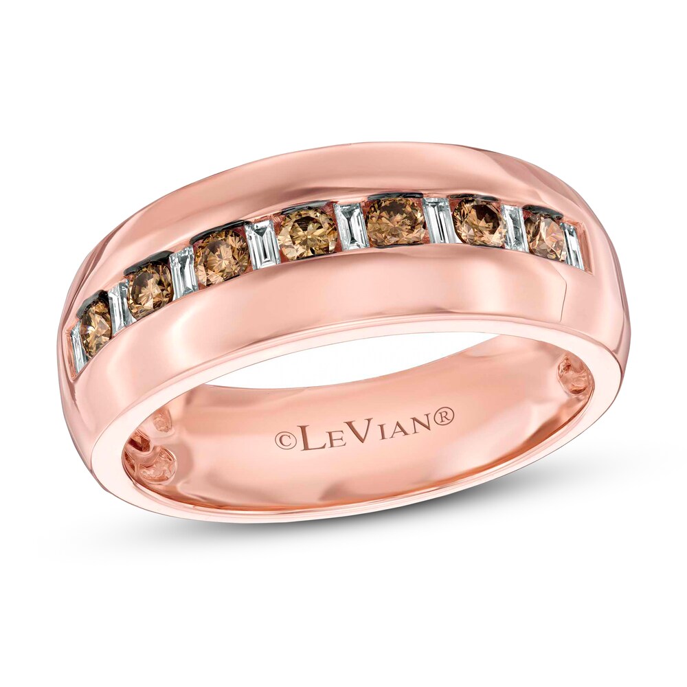 Le Vian Men's Diamond Ring 1/2 ct tw 14K Strawberry Gold TA68YJDQ