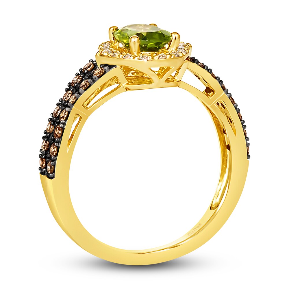 Le Vian Natural Peridot Ring 1/3 ct tw Diamonds 14K Honey Gold TamLKgHW