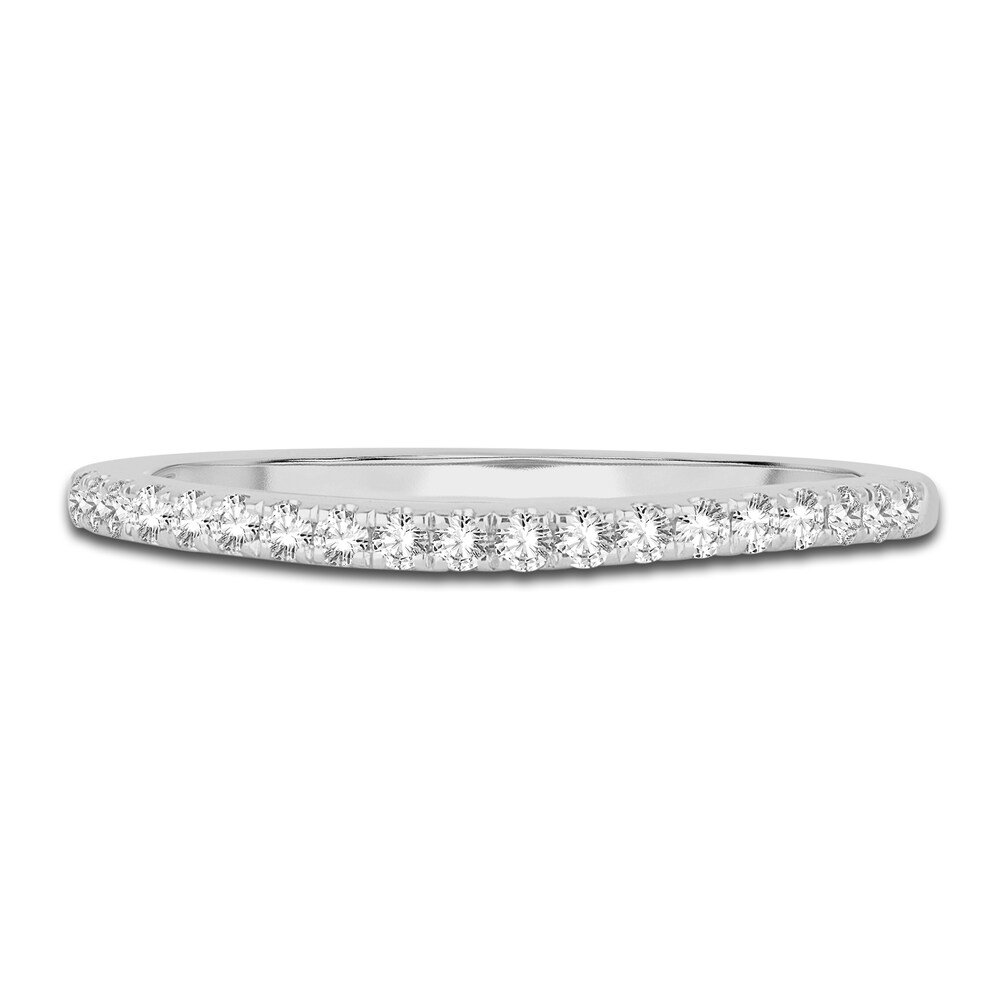 Diamond Wedding Band 1/4 ct tw Round 14K White Gold TcJn4FI3