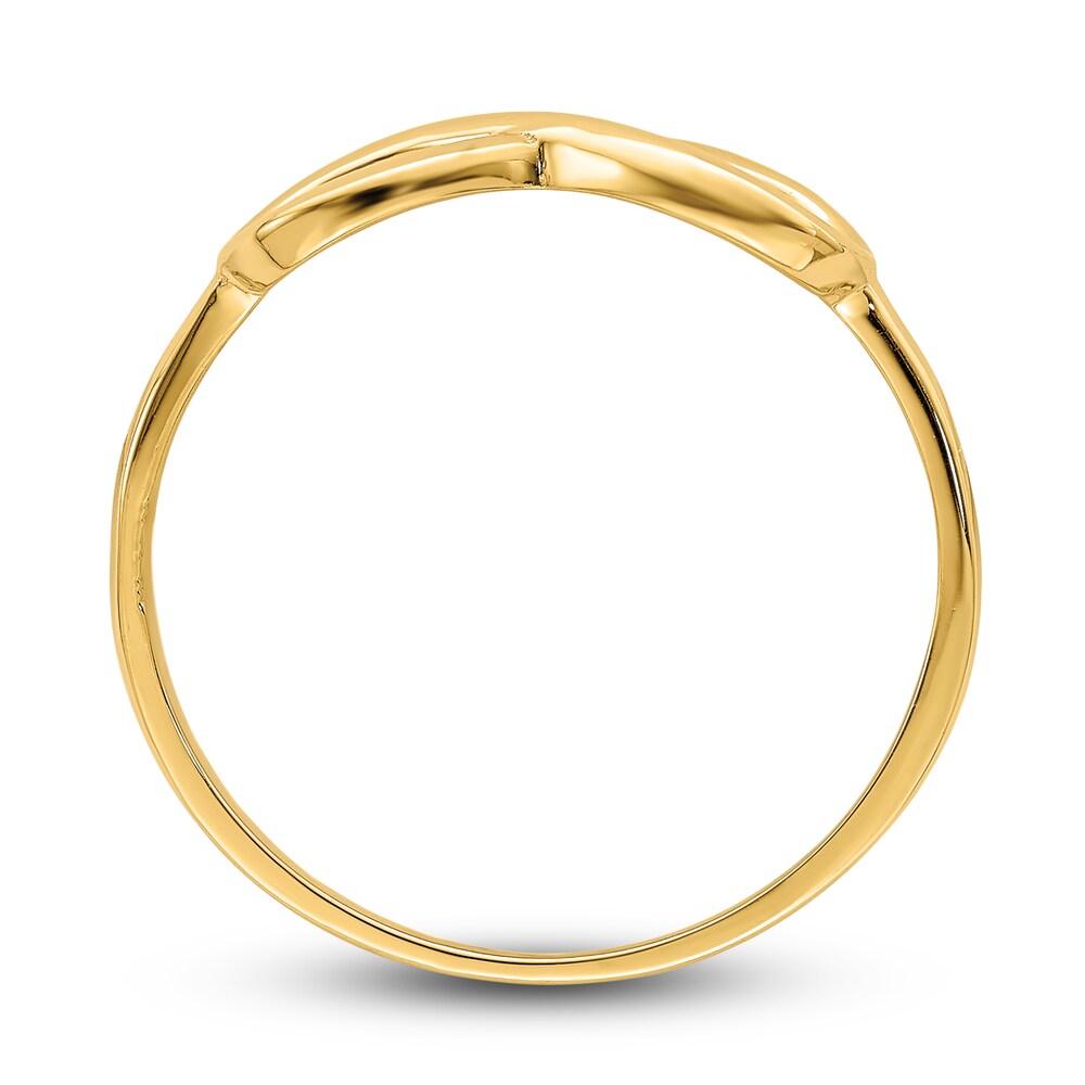 High-Polish Infinity Ring 14K Yellow Gold TkyLY9XD