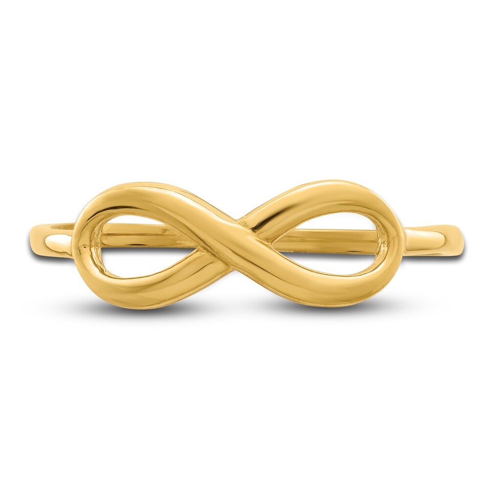 High-Polish Infinity Ring 14K Yellow Gold TkyLY9XD