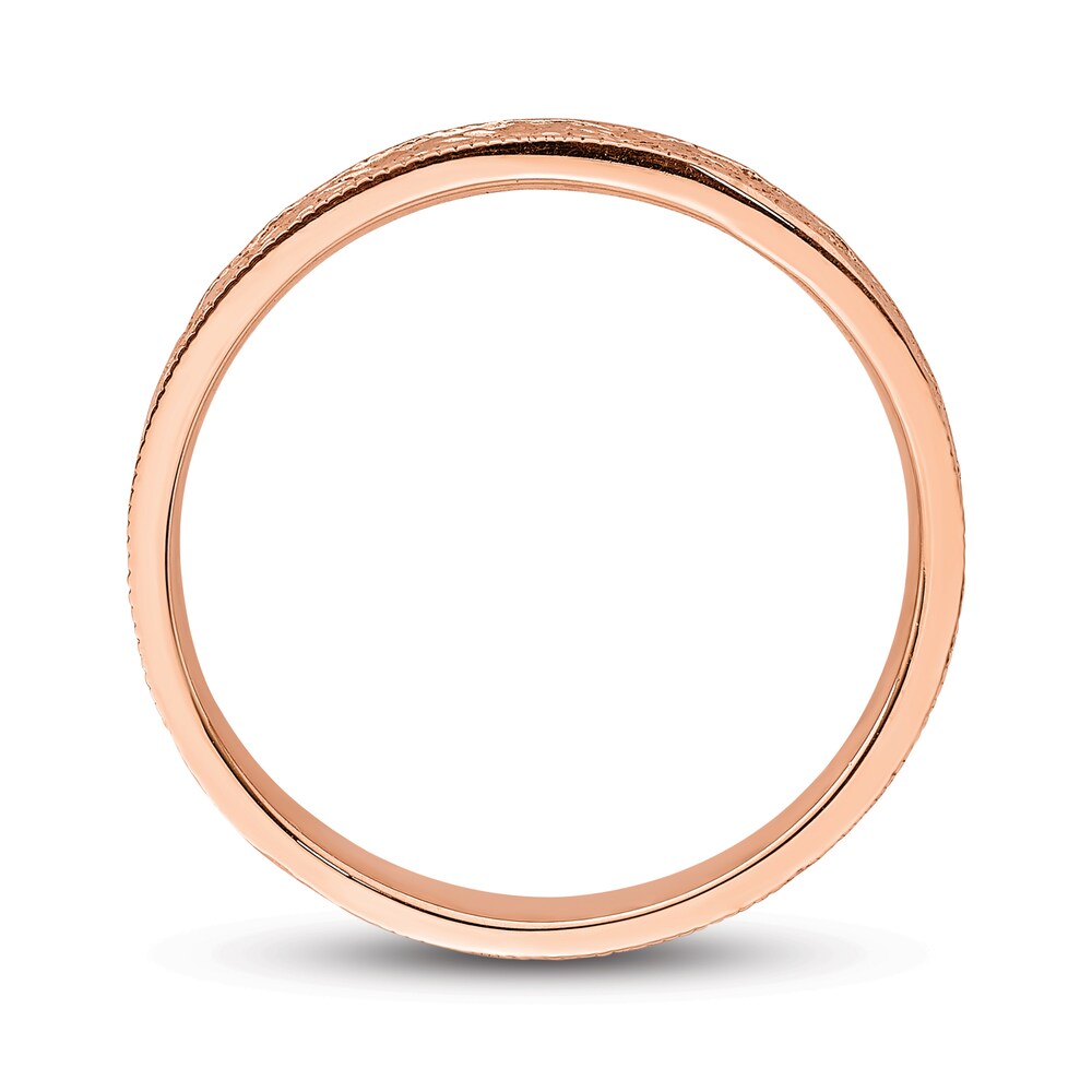 Polished Floral Ring 14K Rose Gold TpCi5VeZ