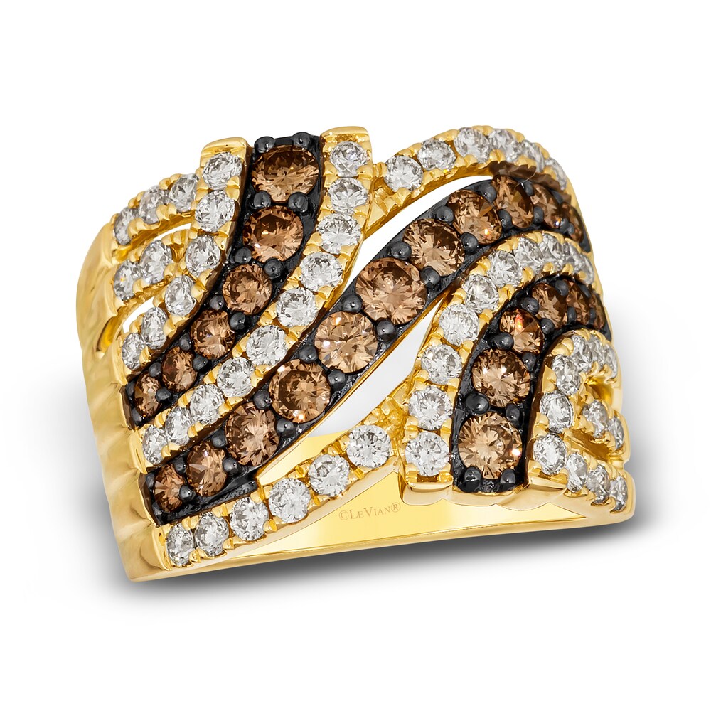 Le Vian Diamond Ring 2-1/4 ct tw Round 14K Honey Gold TuL1kQip [TuL1kQip]