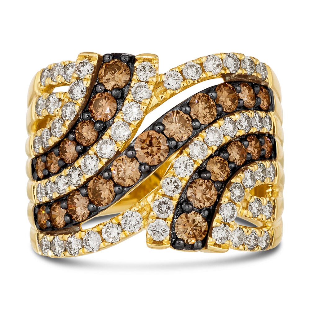 Le Vian Diamond Ring 2-1/4 ct tw Round 14K Honey Gold TuL1kQip