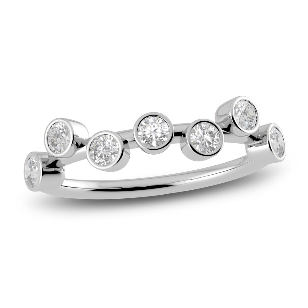 Juliette Maison Natural White Sapphire Ring 10K White Gold TzpUzRvo