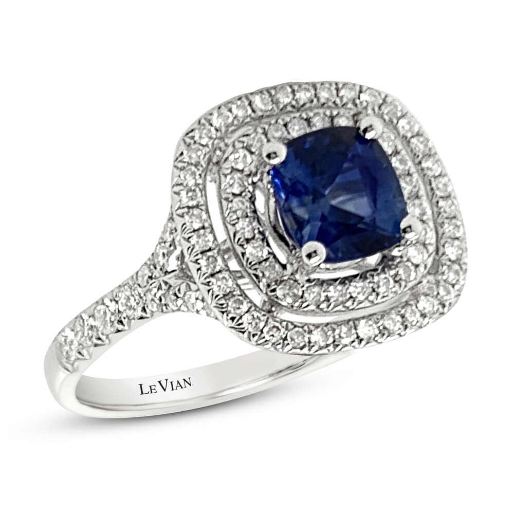 Le Vian Natural Sapphire Ring 1/2 ct tw Diamonds 18K Vanilla Gold U0m9yX9v [U0m9yX9v]