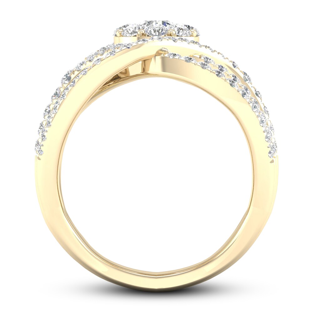 Diamond Ring 1 1/2ct tw Round 14K Yellow Gold U4jsGdz1