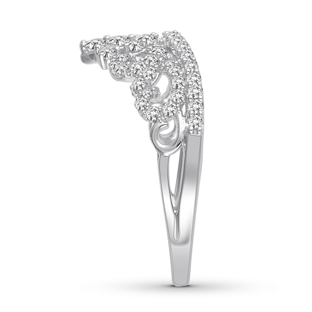 Diamond Tiara Ring 1/2 carat tw Round-cut 14K White Gold UCaW94Gt