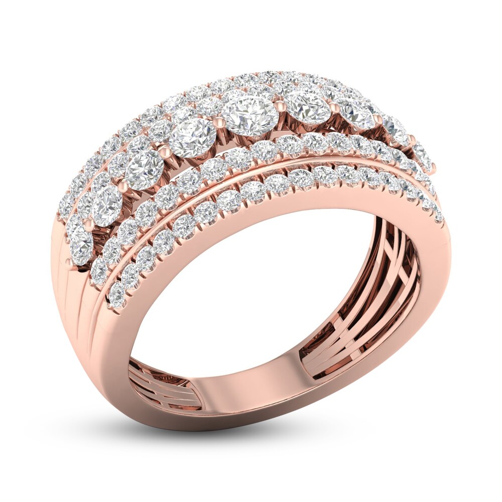 Diamond Ring 1 ct tw Round 10K Rose Gold V0kdlLZe