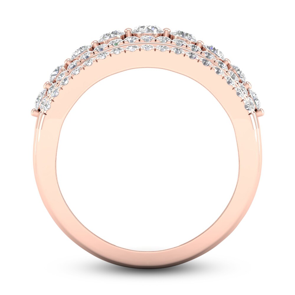 Diamond Ring 1 ct tw Round 10K Rose Gold V0kdlLZe