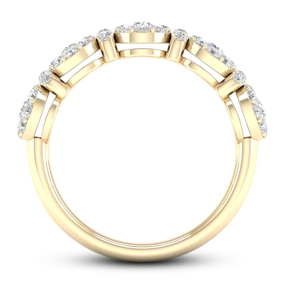 Diamond Anniversary Ring 3/4 ct tw 10K Yellow Gold VpsLf6w4