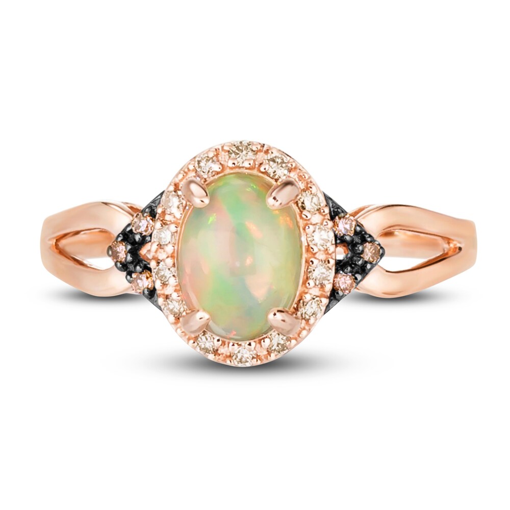 Le Vian Natural Opal Ring 1/6 ct tw Diamonds 14K Strawberry Gold WOErCuWL