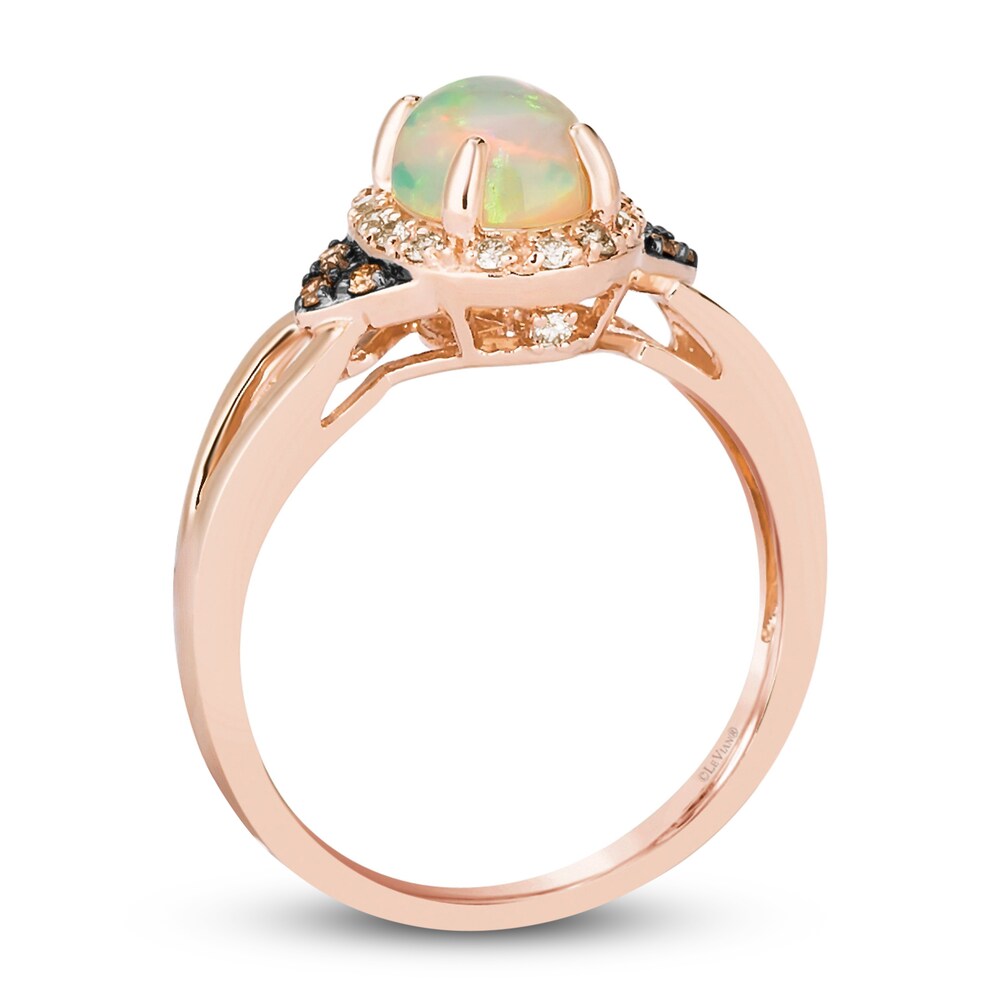 Le Vian Natural Opal Ring 1/6 ct tw Diamonds 14K Strawberry Gold WOErCuWL