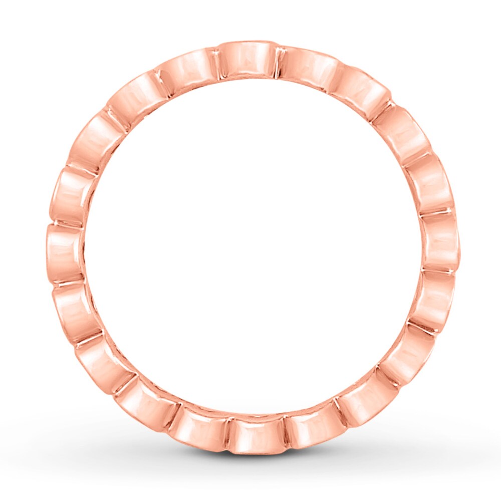 Diamond Eternity Band 1/2 ct tw Round-cut 14K Rose Gold WrwHgxav