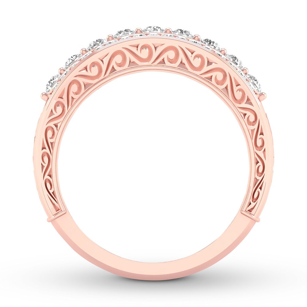 Diamond Anniversary Band 1/2 ct tw Round 14K Rose Gold X2VdTvnV