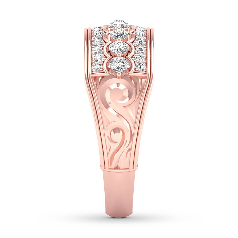 Diamond Anniversary Band 1/2 ct tw Round 14K Rose Gold X2VdTvnV