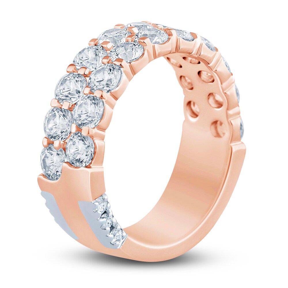 Pnina Tornai Lab-Created Diamond Anniversary Band 3 ct tw Round 14K Rose Gold XKRK0JpH