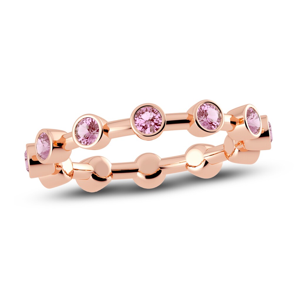 Juliette Maison Natural Pink Tourmaline Ring 10K Rose Gold Xcdst9MX