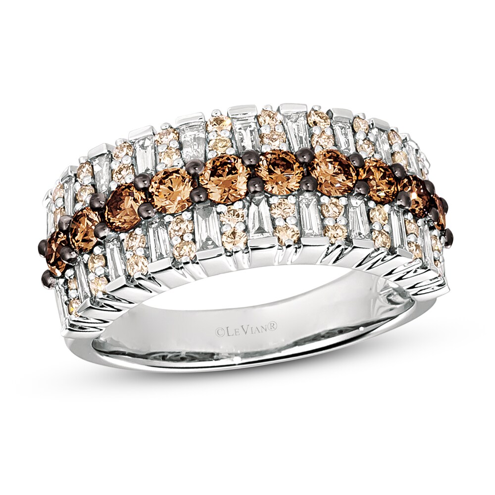Le Vian Chocolate Diamond Ring 1-5/8 ct tw 14K Vanilla Gold XfoZEtpB [XfoZEtpB]