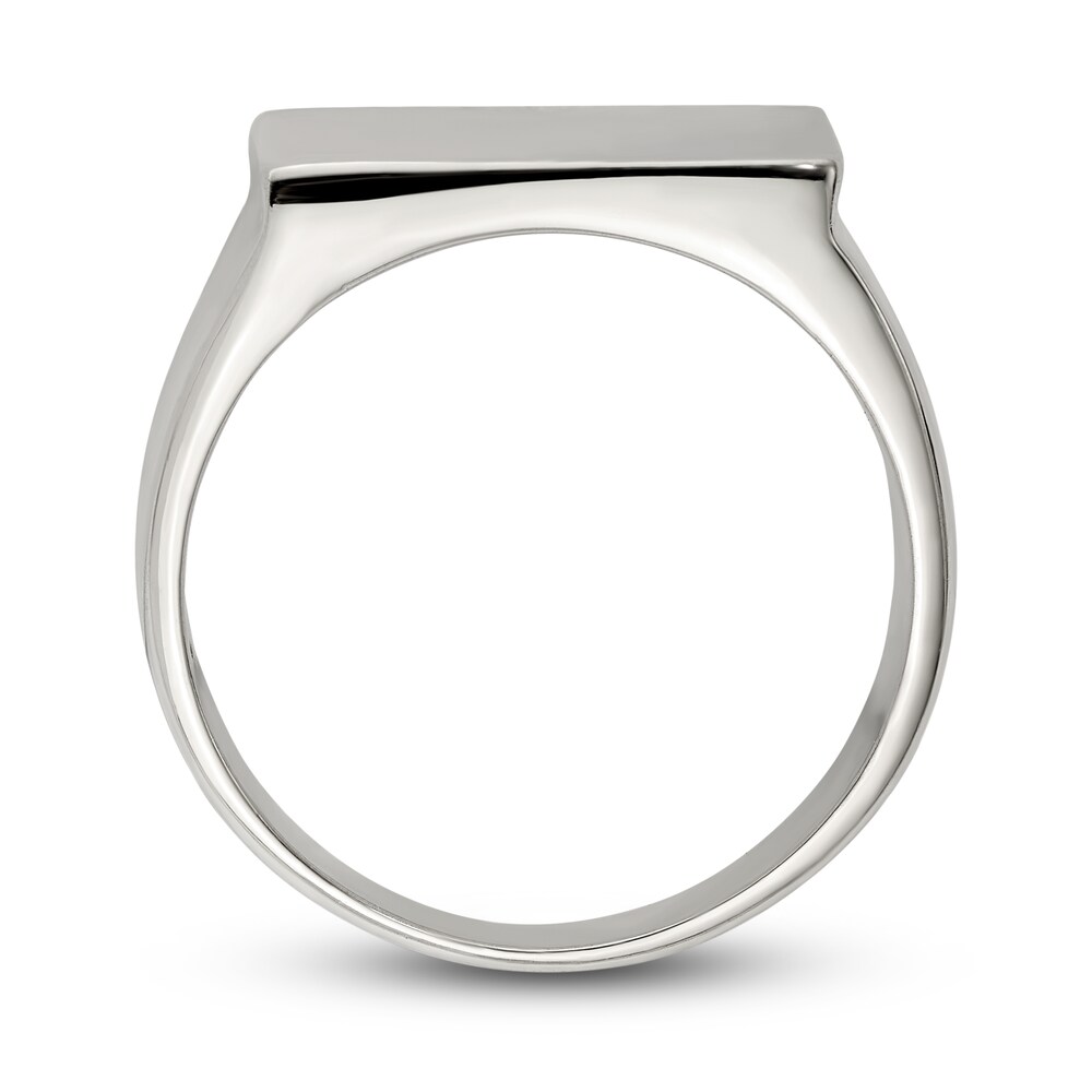 Closed Back Signet Ring Sterling Silver Xg6eJ1xX