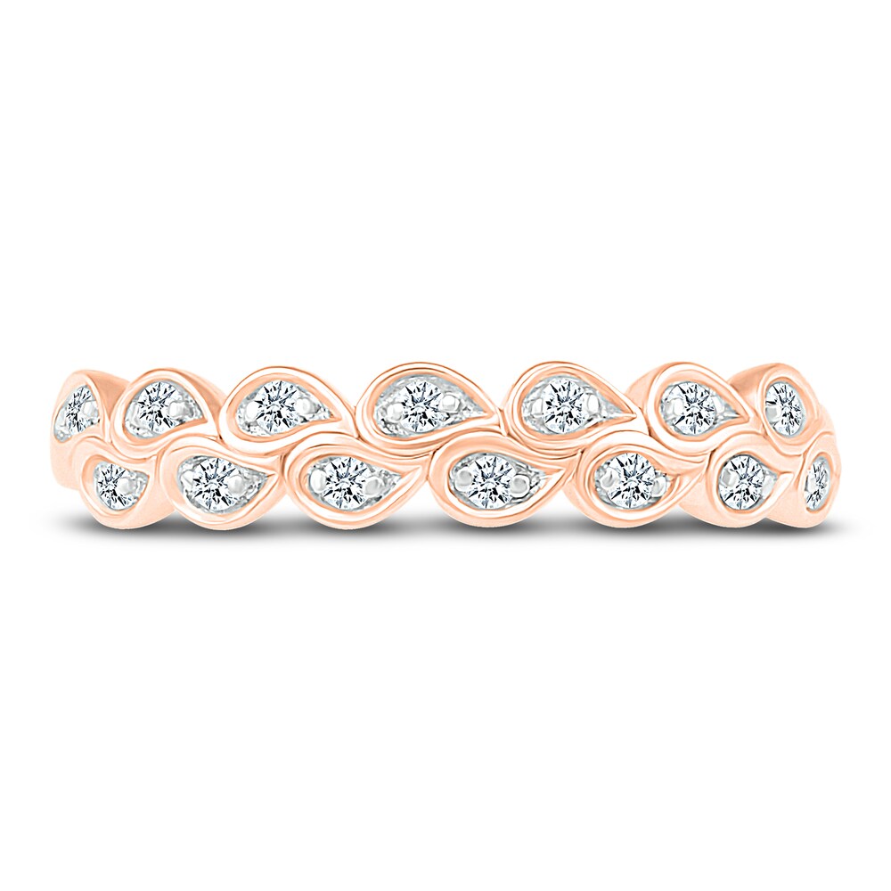 Diamond Anniversary Band 1/8 ct tw Round 14K Rose Gold XicGwVxV