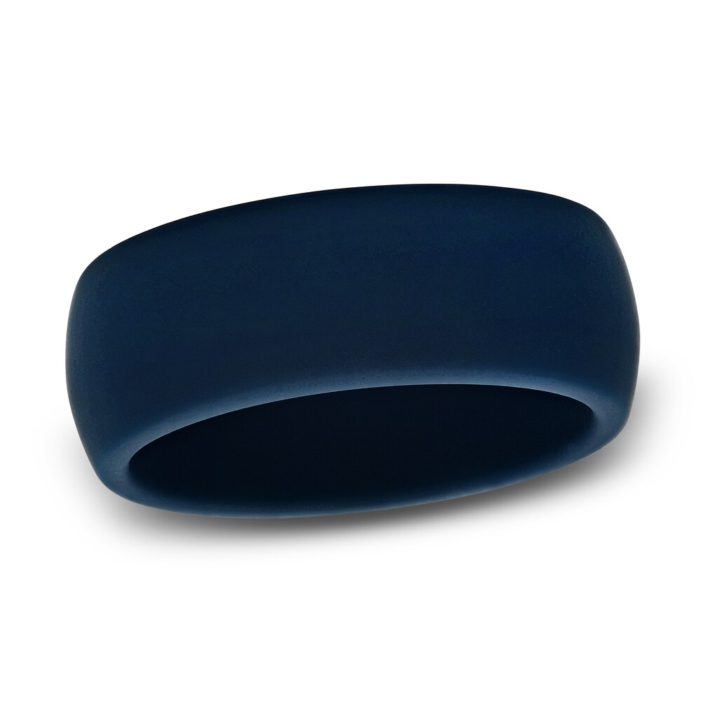 Navy Silicone Wedding Band 8mm Y3yG6Zs9