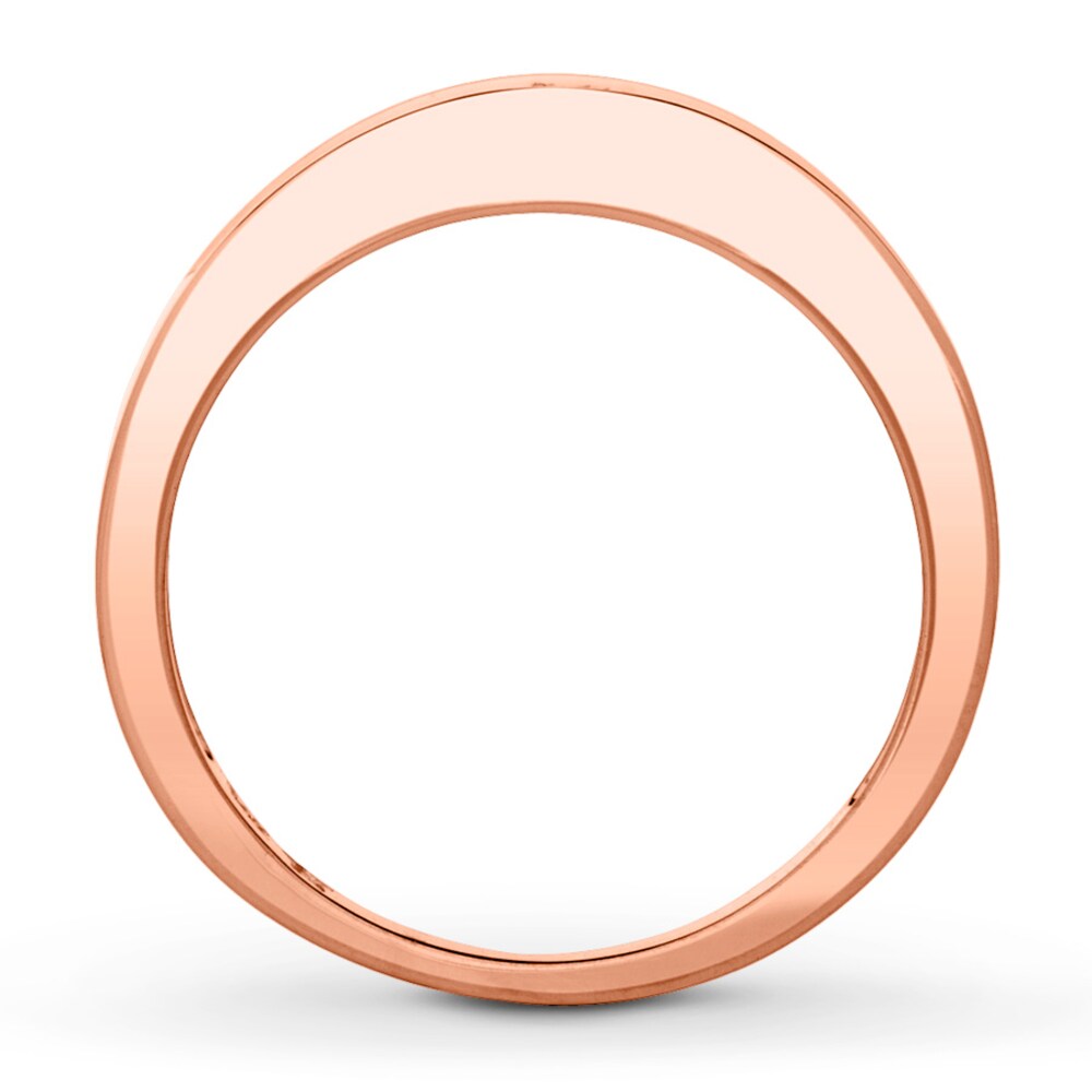 Diamond Anniversary Band 1 ct tw Princess-cut 14K Rose Gold YCZi1tzM