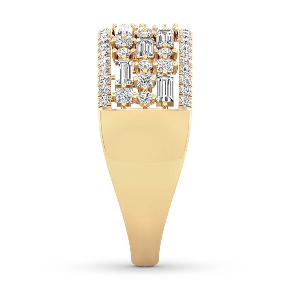 Diamond Anniversary Ring 7/8 carat tw 14K Yellow Gold YZrvO49U