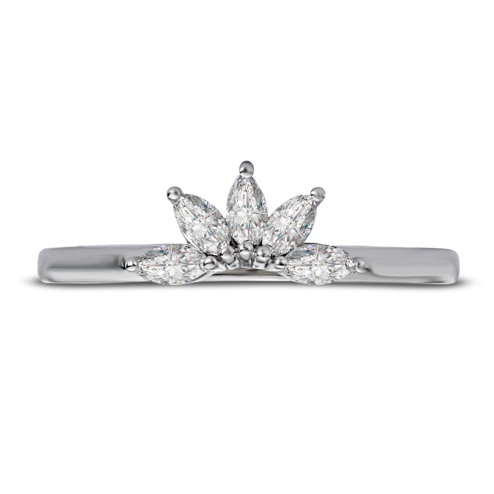 Diamond Anniversary Ring 1/4 ct tw Marquise 14K White Gold YrMxzvAG