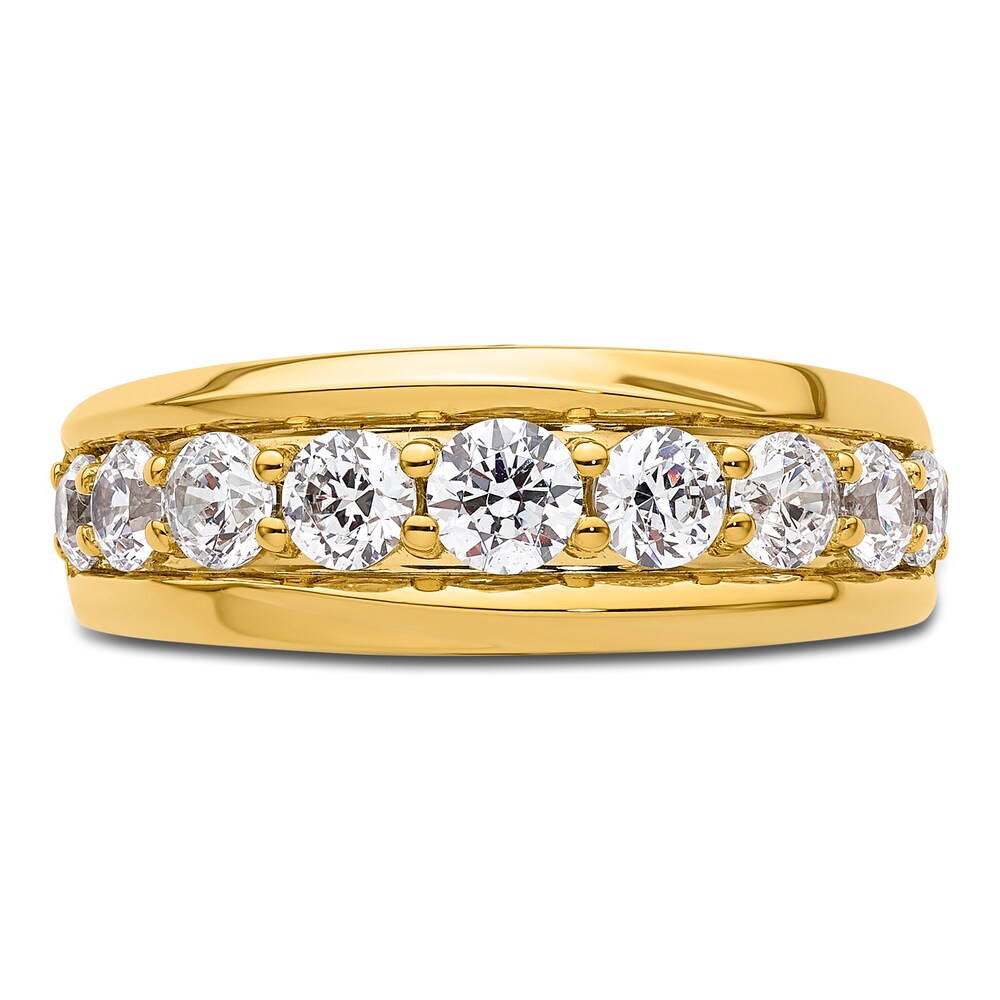 Hearts Desire Diamond Anniversary Ring 1-1/4 ct tw Round 18K Yellow Gold Z7KGO8lv