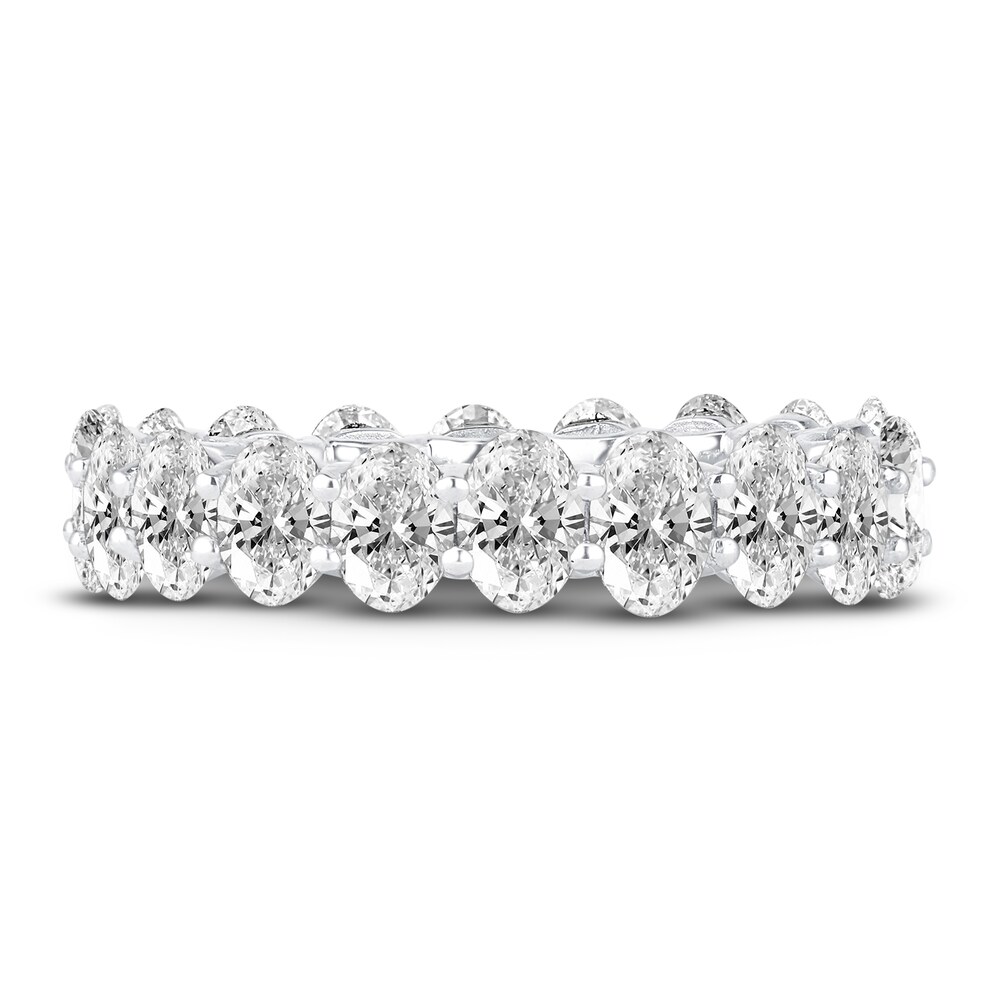 Diamond Eternity Band 4 ct tw Oval 14K White Gold ZLMk7Uln